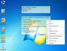 Скриншот 1 из 4 программы Efficient Sticky Notes