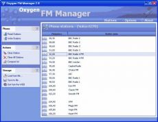 Скриншот 1 из 1 программы Oxygen FM Manager