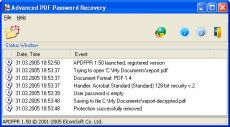 Скриншот 1 из 1 программы Advanced PDF Password Recovery
