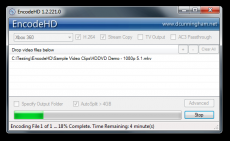 Скриншот 1 из 1 программы EncodeHD