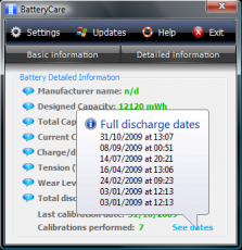 Скриншот 1 из 8 программы BatteryCare