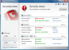 Скриншот 1 из 1 программы G Data Internet Security