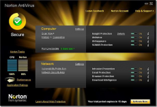 Скриншот 1 из 1 программы Norton Virus Definitions