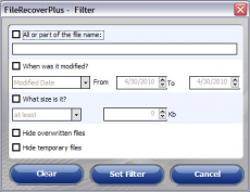 Скриншот 2 из 5 программы FileRestorePlus