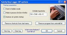 Скриншот 1 из 1 программы Family Key Logger