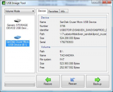 Скриншот 2 из 2 программы USB Image Tool