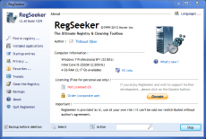 Скриншот 1 из 1 программы RegSeeker