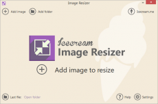 Скриншот 1 из 1 программы IceCream Image Resizer