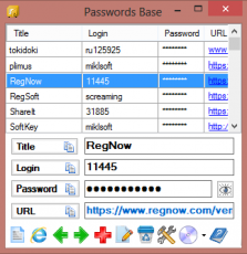 Скриншот 1 из 1 программы Passwords Base