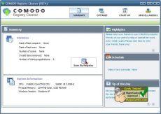 Скриншот 2 из 2 программы COMODO Registry Cleaner