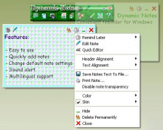 Скриншот 1 из 2 программы Dynamic Notes