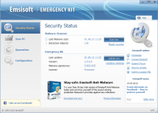 Скриншот 4 из 4 программы Emsisoft Emergency Kit