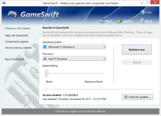 Скриншот 1 из 1 программы GameSwift