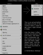 Скриншот 1 из 1 программы ContextMenu ControlFreak