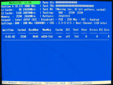 Скриншот 1 из 2 программы Memtest86+