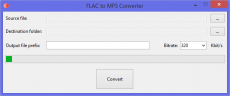 Скриншот 1 из 1 программы Best FLAC To MP3 Converter