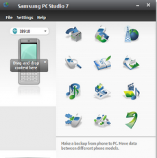Скриншот 2 из 3 программы Samsung PC Studio