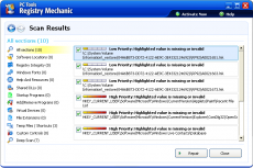 Скриншот 2 из 3 программы Registry Mechanic
