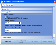 Скриншот 5 из 7 программы Reboot Service