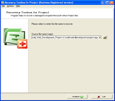 Скриншот 1 из 1 программы Recovery Toolbox for Project