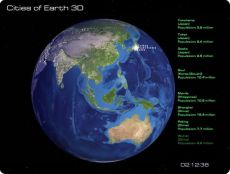 Скриншот 1 из 1 программы Cities of Earth Free 3D Screensaver