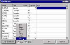 Скриншот 1 из 4 программы CDBF - DBF Viewer and Editor
