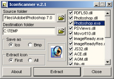 Скриншот 1 из 1 программы AW Icon Scanner