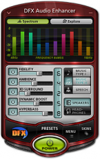 Скриншот 1 из 1 программы DFX Audio Enhancer