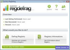 Скриншот 1 из 1 программы RegDefrag