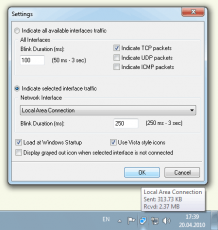 Скриншот 1 из 1 программы Network Activity Indicator