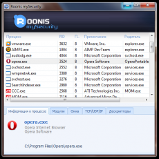 Скриншот 1 из 1 программы Roonis mySecurity
