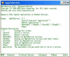 Скриншот 1 из 1 программы AppToService