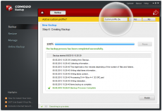 Скриншот 4 из 4 программы Comodo BackUp