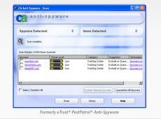 Скриншот 1 из 1 программы CA Anti-Spyware 2009