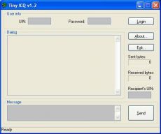 Скриншот 1 из 1 программы Tiny ICQ