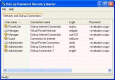 Скриншот 1 из 1 программы Network and Dial-up Password Revealer