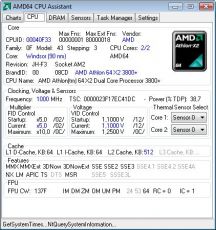 Скриншот 2 из 2 программы AMD64 CPU Assistant