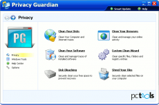 Скриншот 2 из 2 программы Privacy Guardian