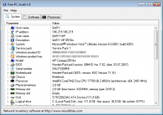 Скриншот 1 из 1 программы Free PC Audit