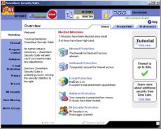 Скриншот 1 из 1 программы ZoneAlarm Security Suite