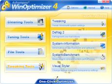 Скриншот 1 из 9 программы Ashampoo WinOptimizer