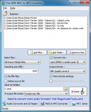Скриншот 1 из 1 программы Free M4A to MP3 Convertor