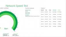 Скриншот 2 из 4 программы Network Speed Test (Windows 10/8.1)