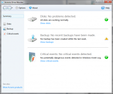 Скриншот 4 из 4 программы Acronis Drive Monitor