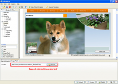 Скриншот 3 из 6 программы A4DeskPro Flash Website Builder