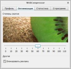 Скриншот 1 из 1 программы WebCompressor