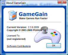 Скриншот 1 из 4 программы GameGain