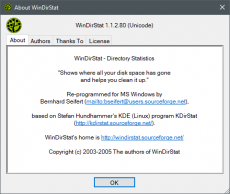 Скриншот 4 из 4 программы WinDirStat 1.1.2.80 Rev 3 Portable by PortableApps [Multi/Ru]